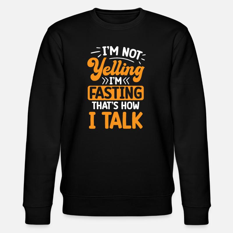 Jeûne intermittent Perte de poids - Sweat bio CHANGER Stanley/Stella Unisexe - noir