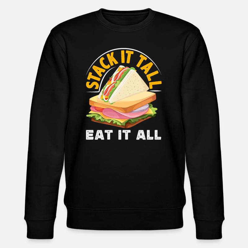 Sandwich Sandwich Snack Célébration - Sweat bio CHANGER Stanley/Stella Unisexe - noir