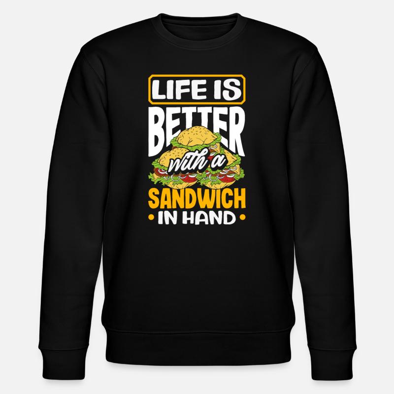 Sandwich Sandwich Snack Célébration - Sweat bio CHANGER Stanley/Stella Unisexe - noir