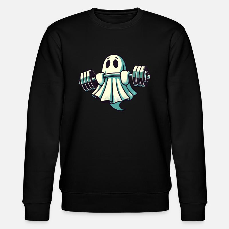 Musculation Ghost Drôle Gym Ghost - Sweat bio CHANGER Stanley/Stella Unisexe - noir