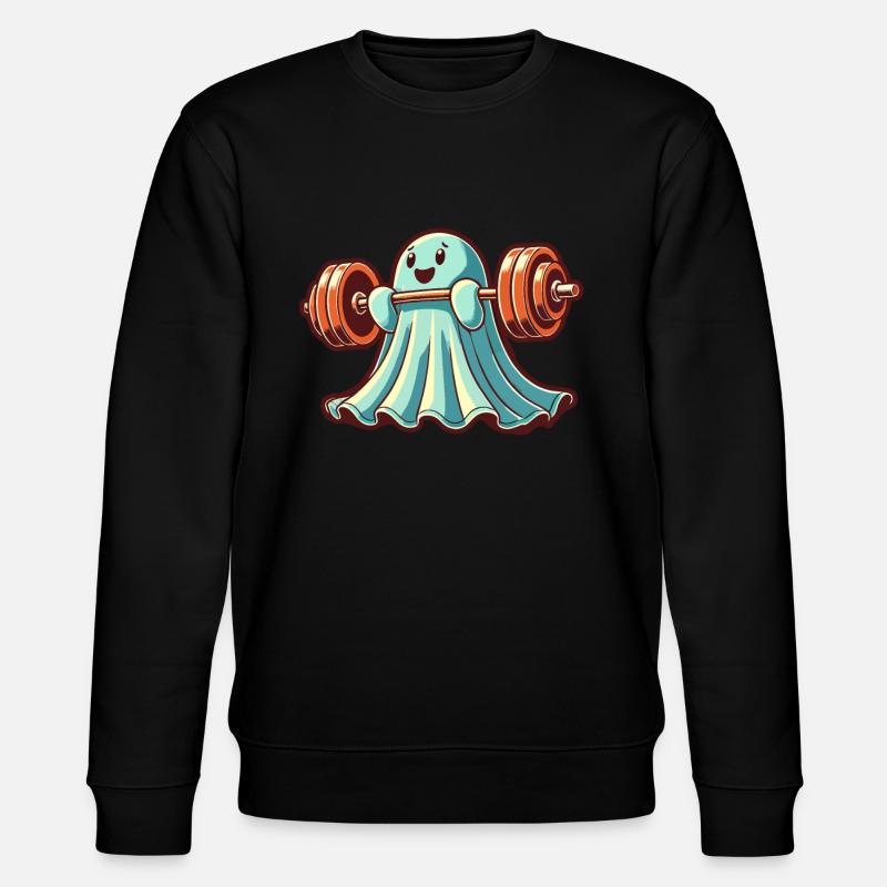 Musculation Ghost Drôle Gym Ghost - Sweat bio CHANGER Stanley/Stella Unisexe - noir
