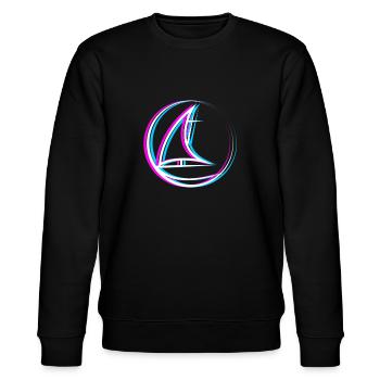 Segel Spruch Segelboot Meer Wasser Segeln - Stanley/Stella Unisex Bio-Sweatshirt CHANGER  - Schwarz - Vorne - Nik (191cm) & Marisol (170cm)