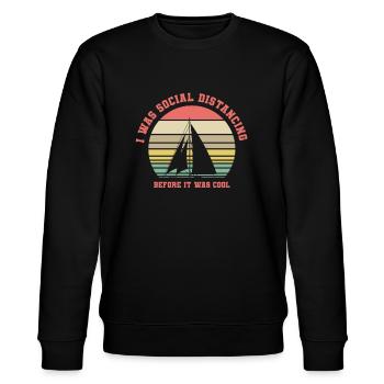 Segel Flüsterer - Stanley/Stella Unisex Bio-Sweatshirt CHANGER  - Schwarz - Vorne - Nik (191cm) & Marisol (170cm)