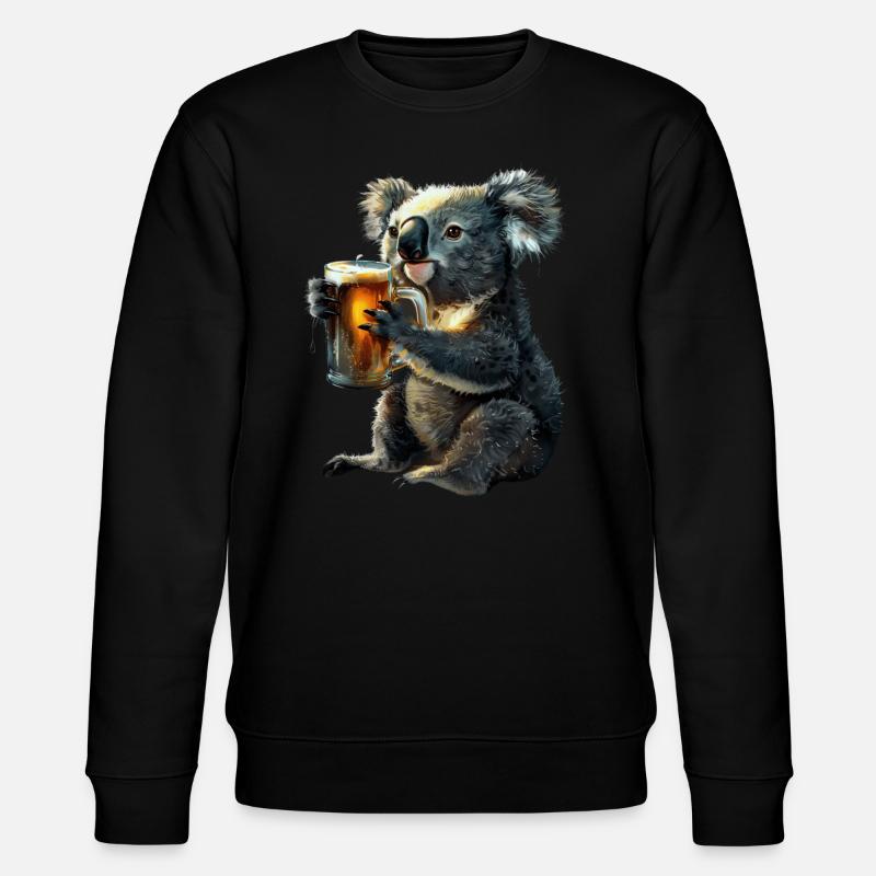 Koala - Stanley/Stella Unisex Bio-Sweatshirt CHANGER  - Schwarz