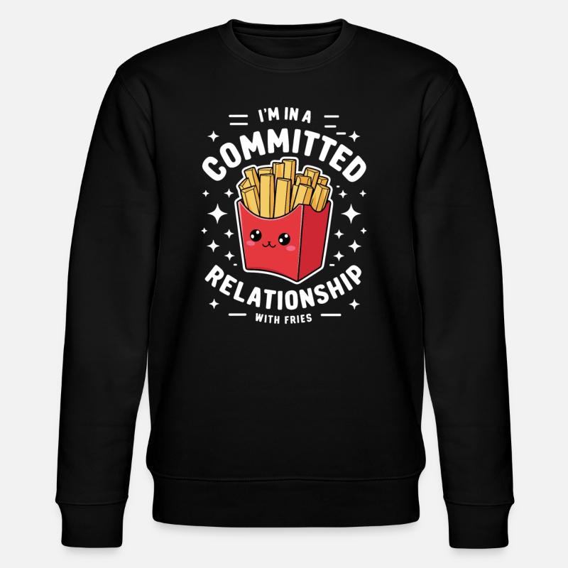 Frites Bude Funny Oven Frites - Sweat bio CHANGER Stanley/Stella Unisexe - noir