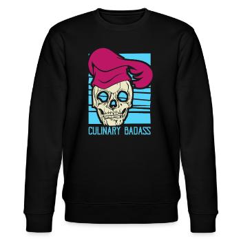 Koch Köche Kochen Koch Humor Koch Spruch - Stanley/Stella Unisex Bio-Sweatshirt CHANGER  - Schwarz - Vorne - Nik (191cm) & Marisol (170cm)