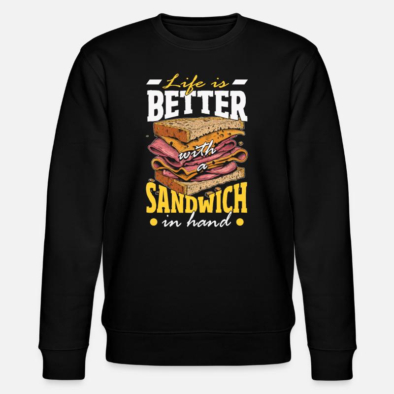 Sandwich Sandwich Snack Célébration - Sweat bio CHANGER Stanley/Stella Unisexe - noir