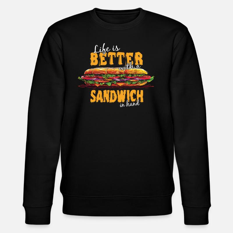 Sandwich Sandwich Snack Célébration - Sweat bio CHANGER Stanley/Stella Unisexe - noir