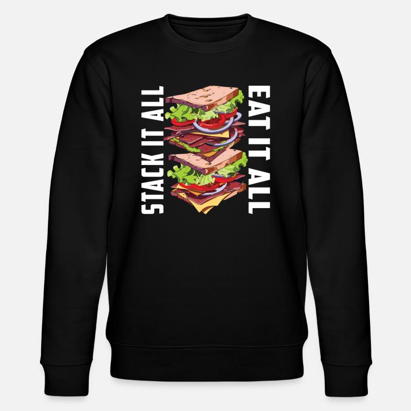 Sandwich Sandwich Snack Célébration - Sweat bio CHANGER Stanley/Stella Unisexe - noir