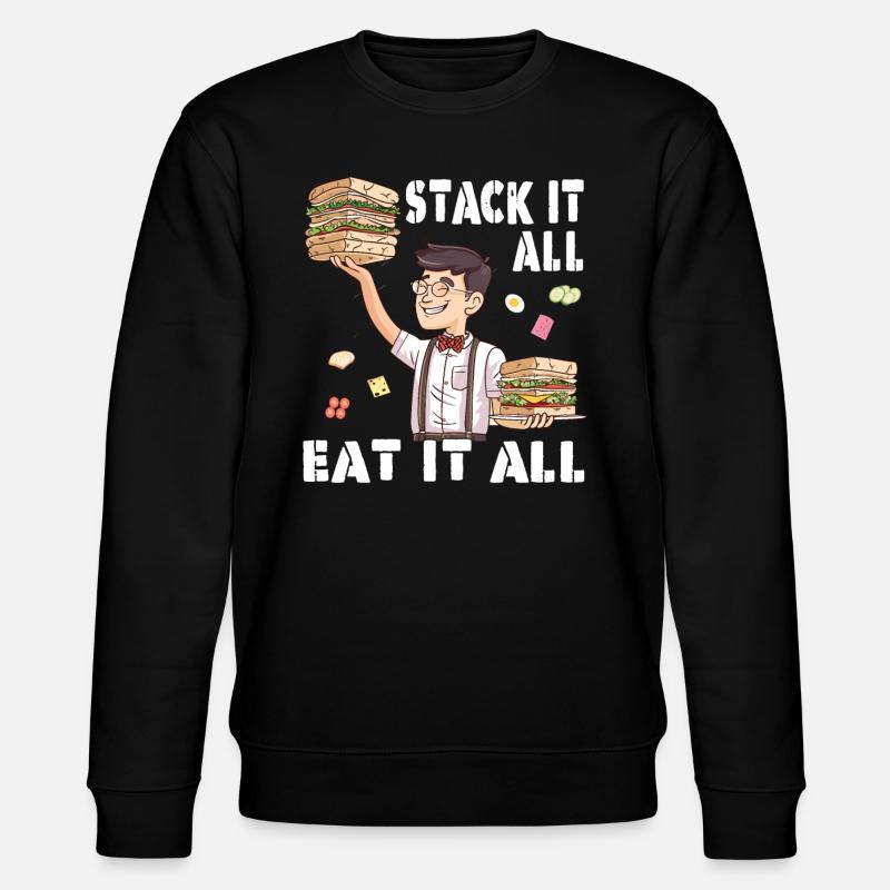 Sandwich Sandwich Snack Célébration - Sweat bio CHANGER Stanley/Stella Unisexe - noir