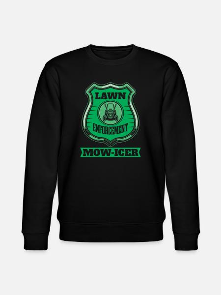 Lawn mower mowing - Stanley/Stella CHANGER Unisex Organic Sweatshirt - black