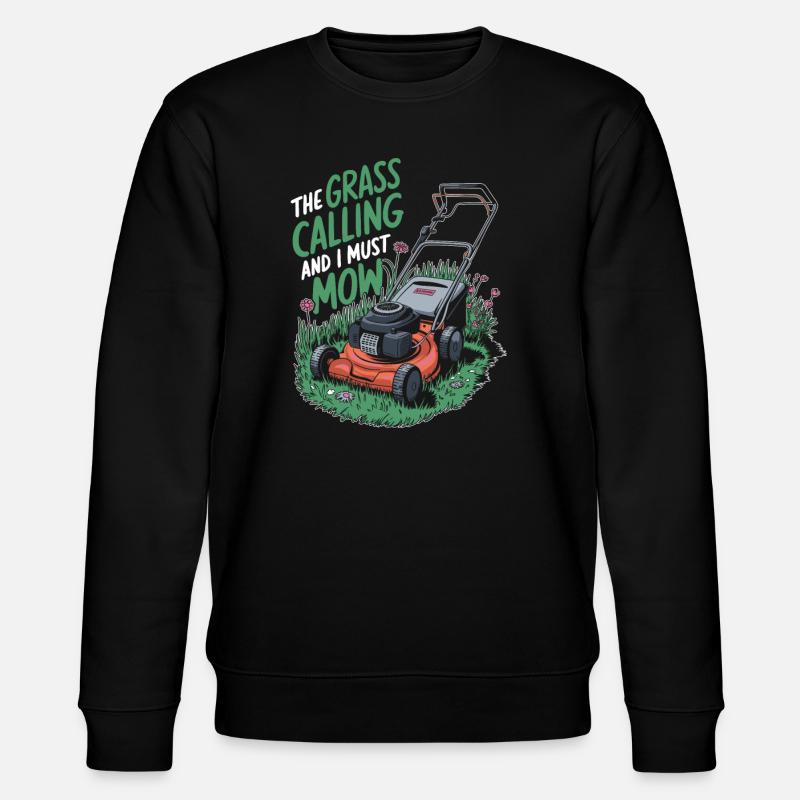 Rasenmäher Mähen - Stanley/Stella Unisex Bio-Sweatshirt CHANGER  - Schwarz
