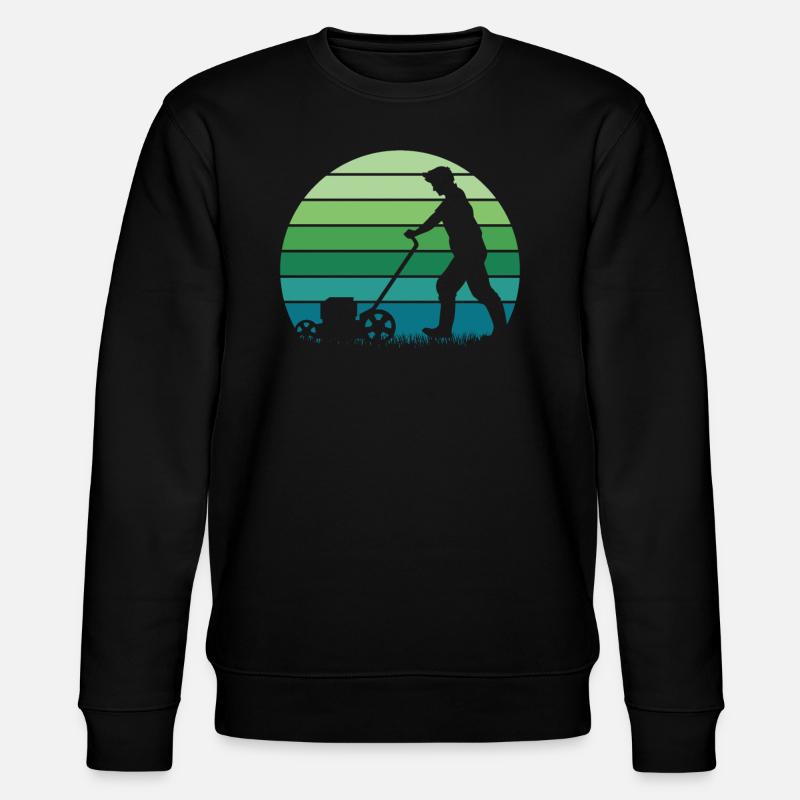 Rasenmäher Mähen - Stanley/Stella Unisex Bio-Sweatshirt CHANGER  - Schwarz