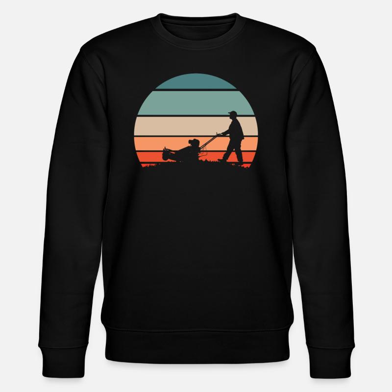 Rasenmäher Mähen - Stanley/Stella Unisex Bio-Sweatshirt CHANGER  - Schwarz