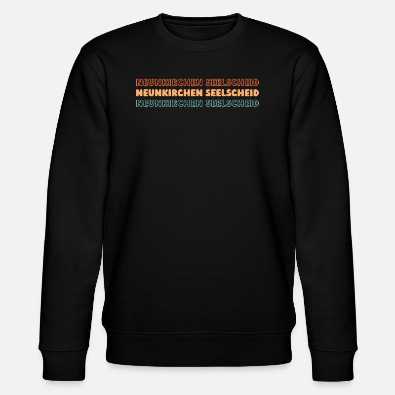 Deutsche Stadt Neunkirchenseelscheid - Stanley/Stella Unisex Bio-Sweatshirt CHANGER  - Schwarz