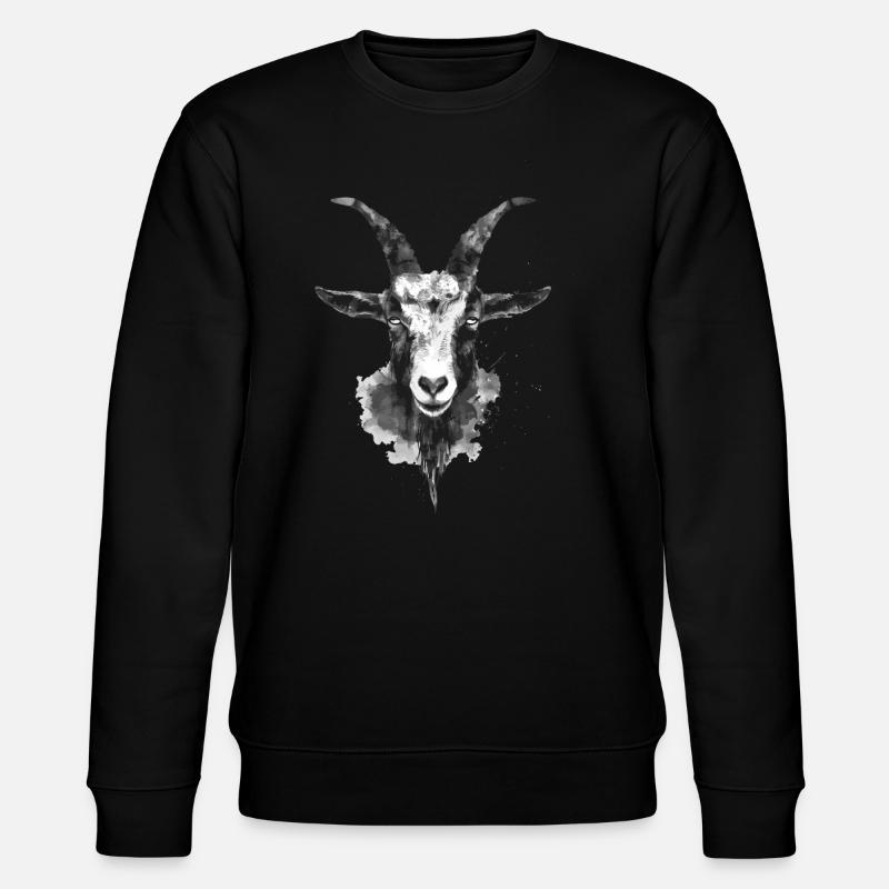 Chèvre - Sweat bio CHANGER Stanley/Stella Unisexe - noir