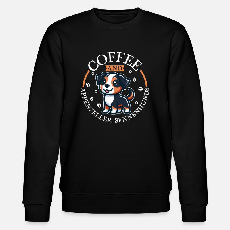 Café et bouvier d’Appenzeller - Sweat bio CHANGER Stanley/Stella Unisexe - noir
