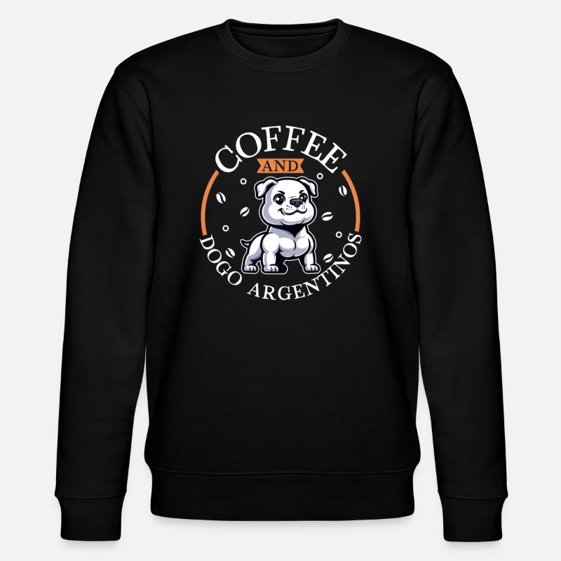 Café et Dogue Argentin - Sweat bio CHANGER Stanley/Stella Unisexe - noir
