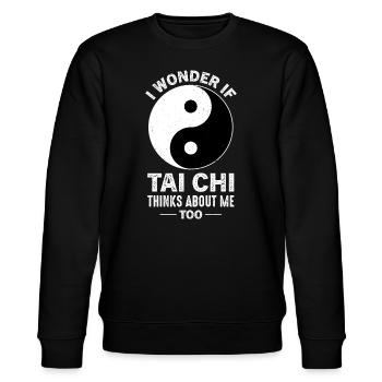 Yin Yang Tai Chi - Sweat bio CHANGER Stanley/Stella Unisexe - noir - Devant - Nik (191cm) & Marisol (170cm)