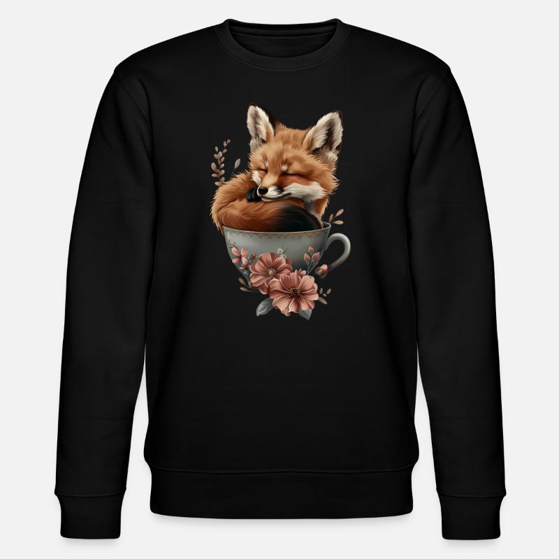 Fuchs - Stanley/Stella Unisex Bio-Sweatshirt CHANGER  - Schwarz