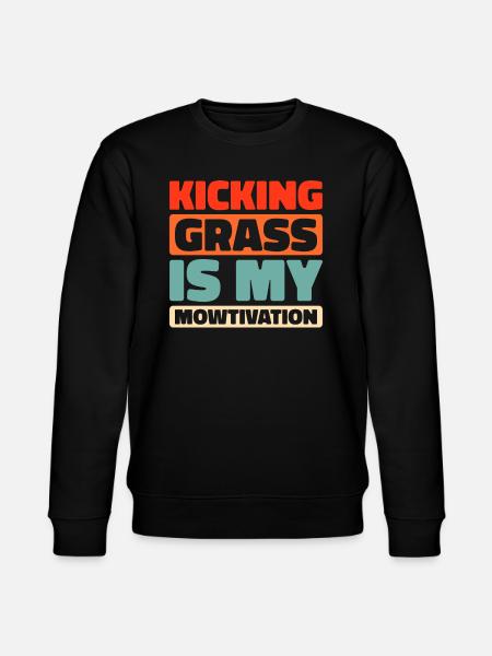 Lawn mower mowing - Stanley/Stella CHANGER Unisex Organic Sweatshirt - black