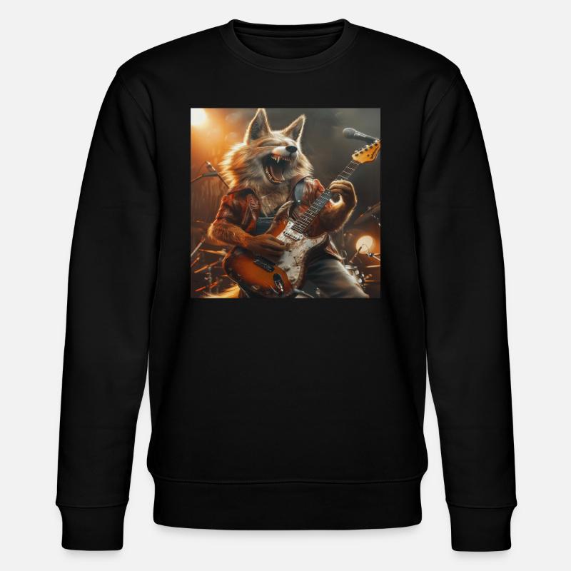 Wolf - Stanley/Stella CHANGER Unisex Organic Sweatshirt - black