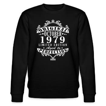 Octobre 1979 Geburtstag Octobre 1979 Cadeau d’anniversaire - Sweat bio CHANGER Stanley/Stella Unisexe - noir - Devant - Nik (191cm) & Marisol (170cm)