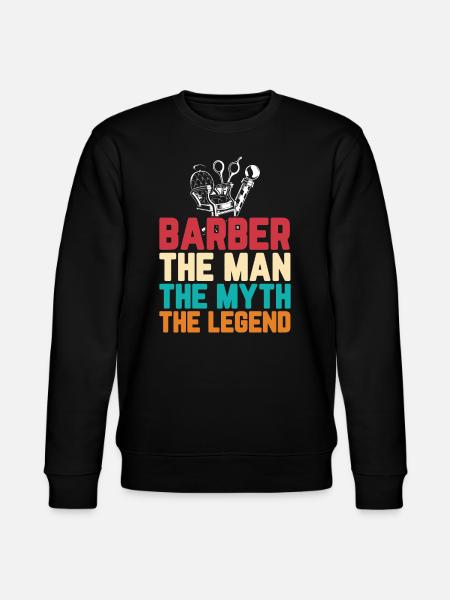 Barber Haircutter - Stanley/Stella CHANGER Unisex Organic Sweatshirt - black