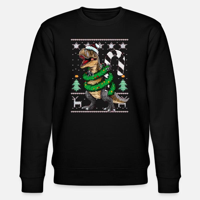 Dinosaure Moche Noël Noël Trex - Sweat bio CHANGER Stanley/Stella Unisexe - noir
