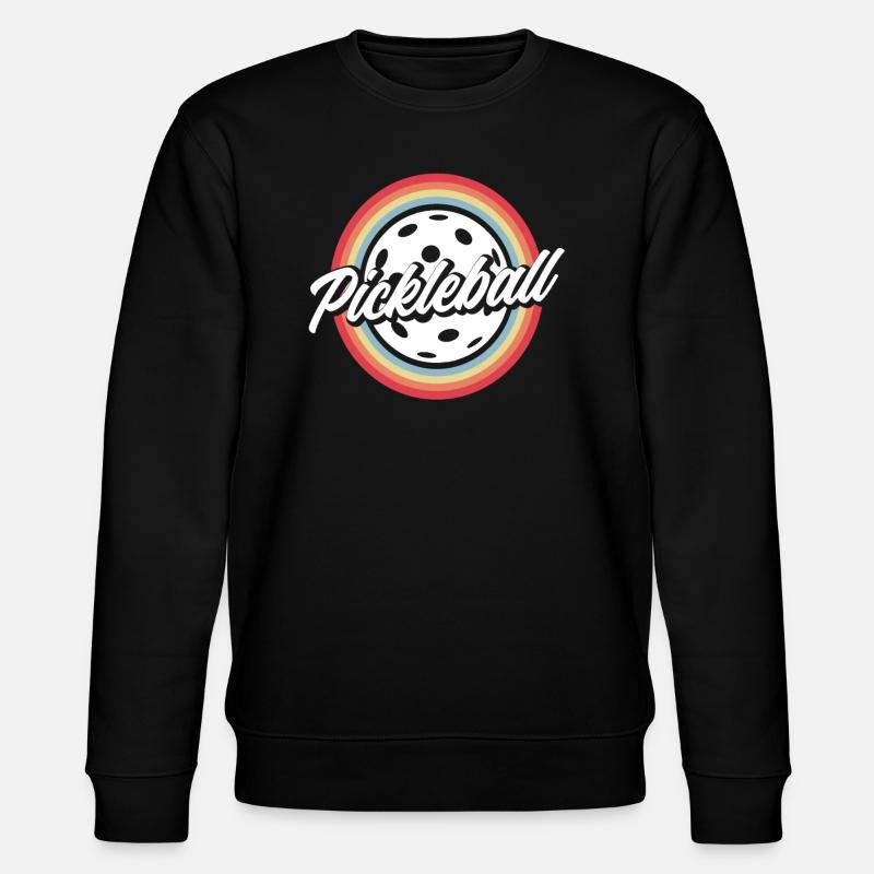 Pickleball Retro Rainbow Style - Sweat bio CHANGER Stanley/Stella Unisexe - noir