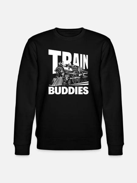 Train Buddies Railway Friends - Stanley/Stella CHANGER Unisex Organic Sweatshirt - black
