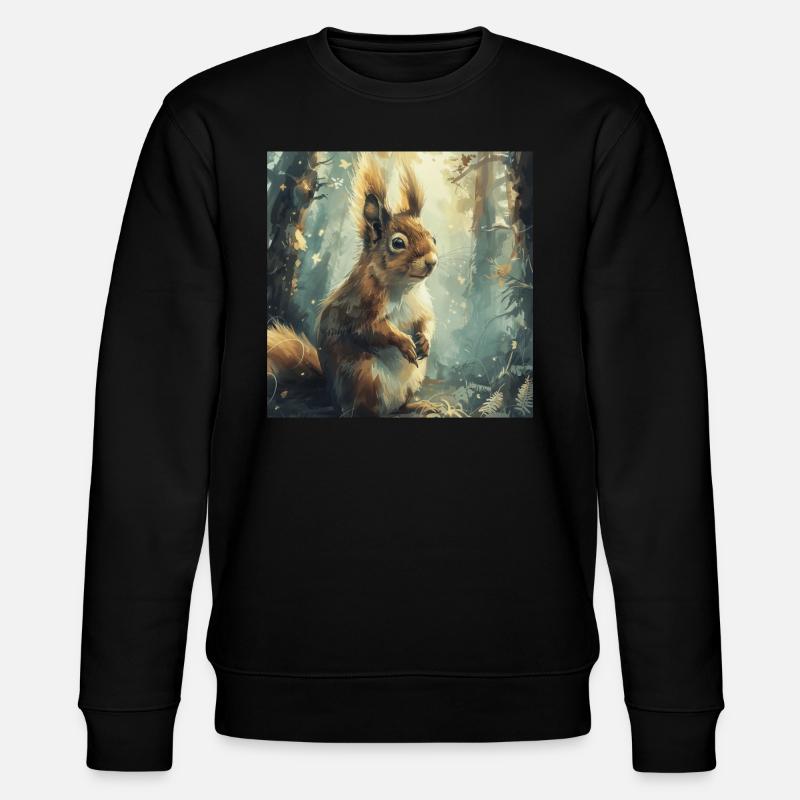 Écureuil - Sweat bio CHANGER Stanley/Stella Unisexe - noir
