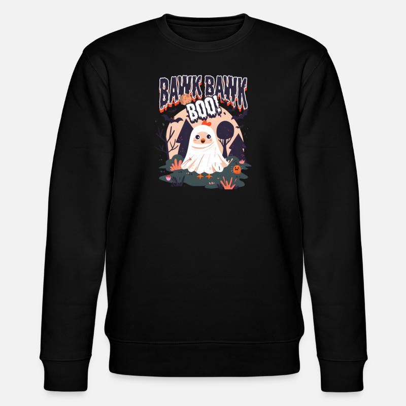 Poulet d’Halloween Bawk Bawk Boo ! - Sweat bio CHANGER Stanley/Stella Unisexe - noir