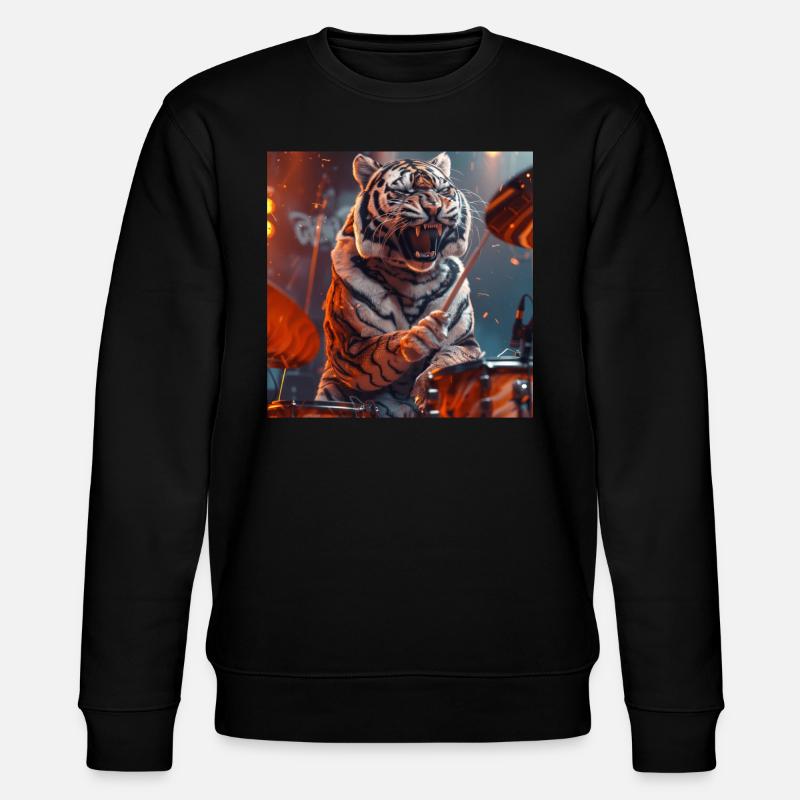 Tigre - Sweat bio CHANGER Stanley/Stella Unisexe - noir