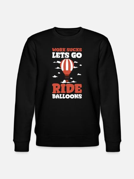 Hot Air Ballooning Ballooning - Stanley/Stella CHANGER Unisex Organic Sweatshirt - black