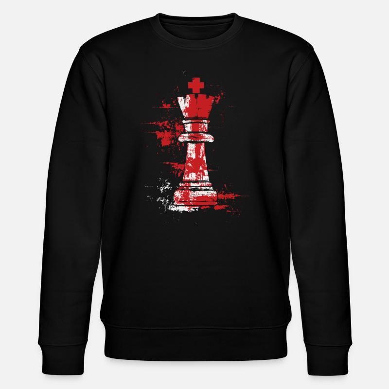 Queen Chess Masterpiece Design - Stanley/Stella CHANGER Unisex Organic Sweatshirt - black