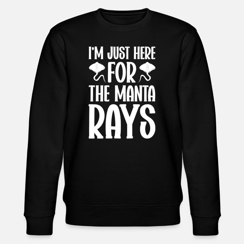 Mantarochen Liebhaber Meerestier Teufelsrochen - Stanley/Stella Unisex Bio-Sweatshirt CHANGER - Schwarz