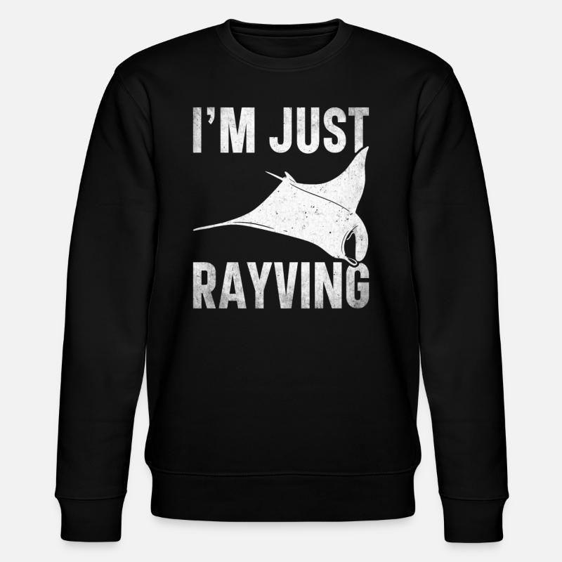 Mantarochen Liebhaber Meerestier Teufelsrochen - Stanley/Stella Unisex Bio-Sweatshirt CHANGER  - Schwarz