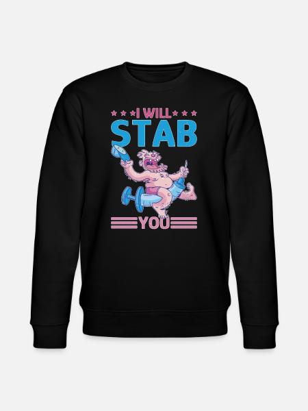I Will Stab You 5 - Stanley/Stella Unisex Bio-Sweatshirt CHANGER - Schwarz