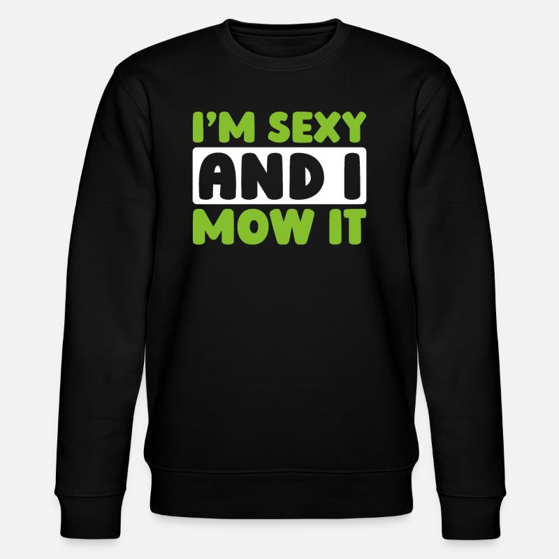Rasenmäher Mähen - Stanley/Stella Unisex Bio-Sweatshirt CHANGER  - Schwarz