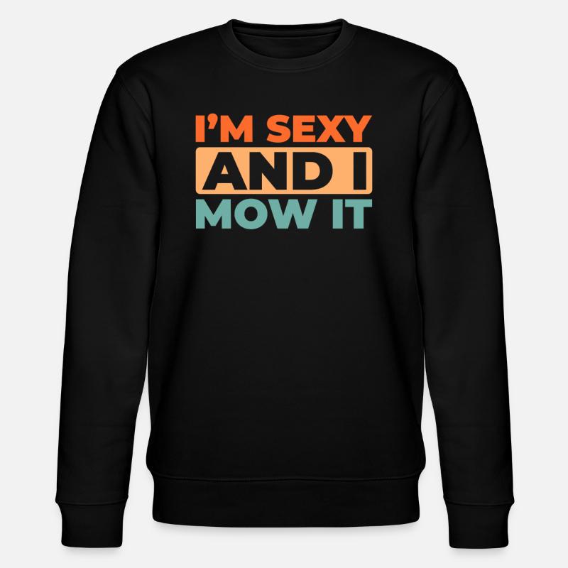 Rasenmäher Mähen - Stanley/Stella Unisex Bio-Sweatshirt CHANGER  - Schwarz