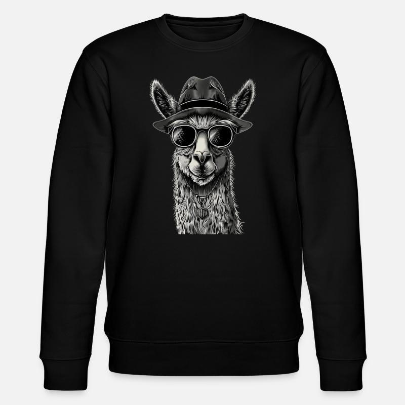 Lama - Stanley/Stella Unisex Bio-Sweatshirt CHANGER  - Schwarz