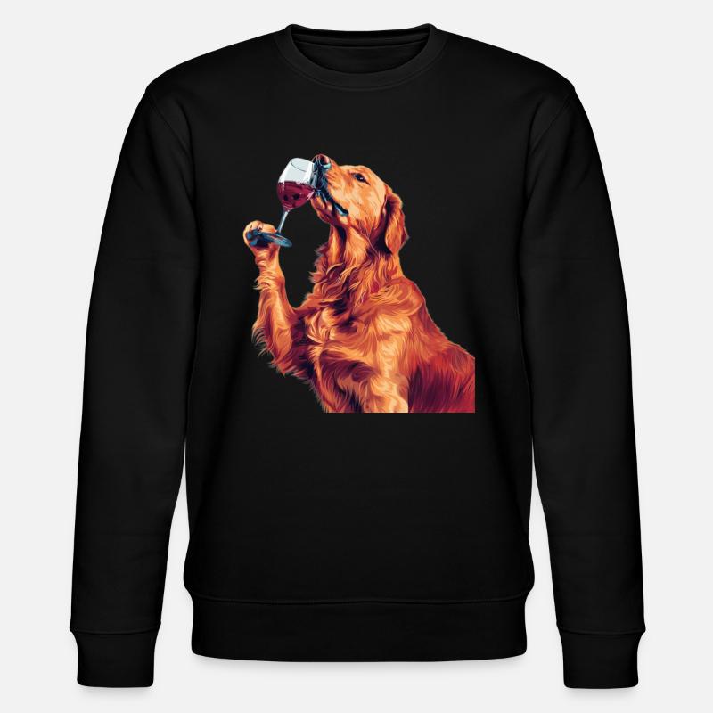 Golden Retriever - Stanley/Stella Unisex Bio-Sweatshirt CHANGER  - Schwarz