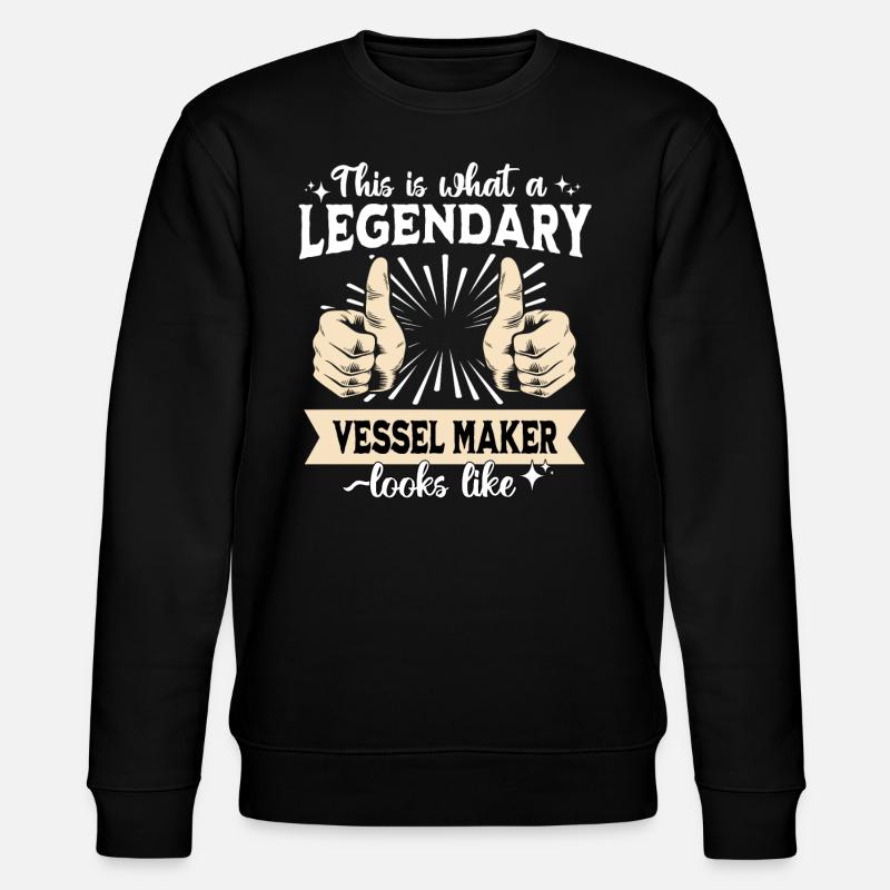 Constructeur naval légendaire - Sweat bio CHANGER Stanley/Stella Unisexe - noir