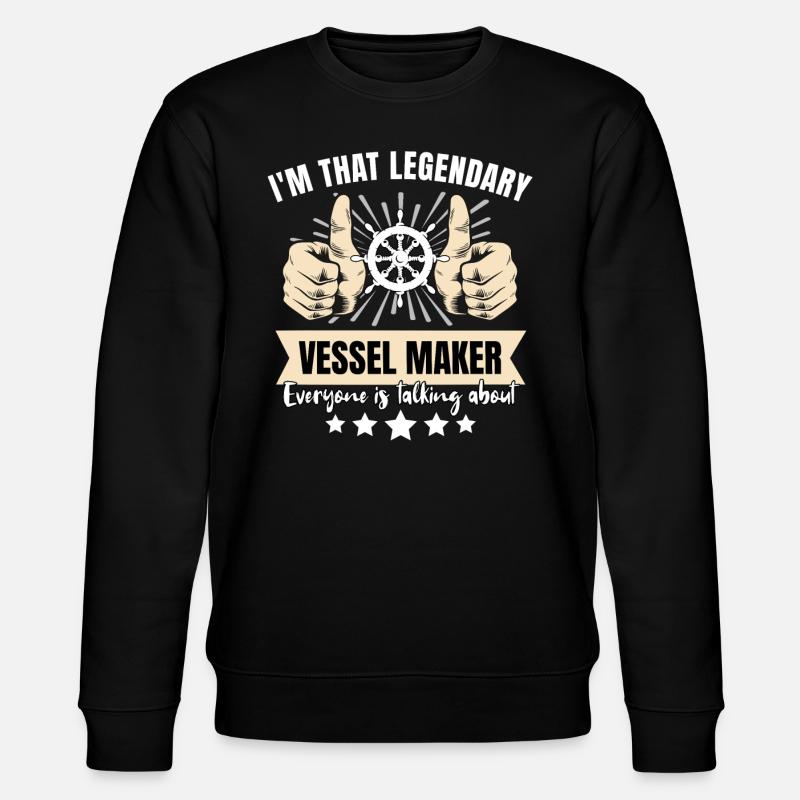 Legendary shipbuilder - Stanley/Stella CHANGER Unisex Organic Sweatshirt - black