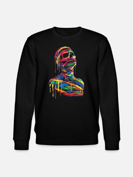 Mummy Halloween Pop Art - Stanley/Stella CHANGER Unisex Organic Sweatshirt - black