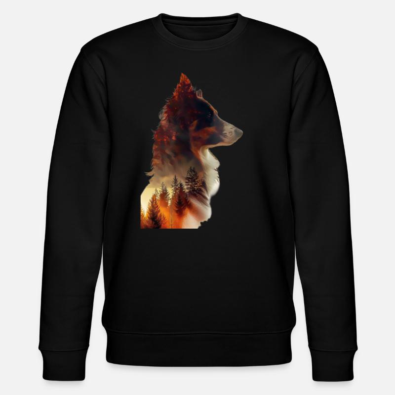 Border Collie - Sweat bio CHANGER Stanley/Stella Unisexe - noir