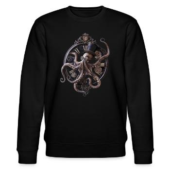 Steam Punk Art Funky Steampunk - Sweat bio CHANGER Stanley/Stella Unisexe - noir - Devant - Nik (191cm) & Marisol (170cm)