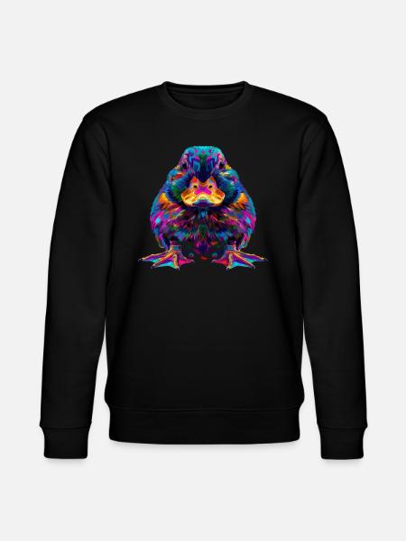 Platypus Mammal Popart - Stanley/Stella CHANGER Unisex Organic Sweatshirt - black