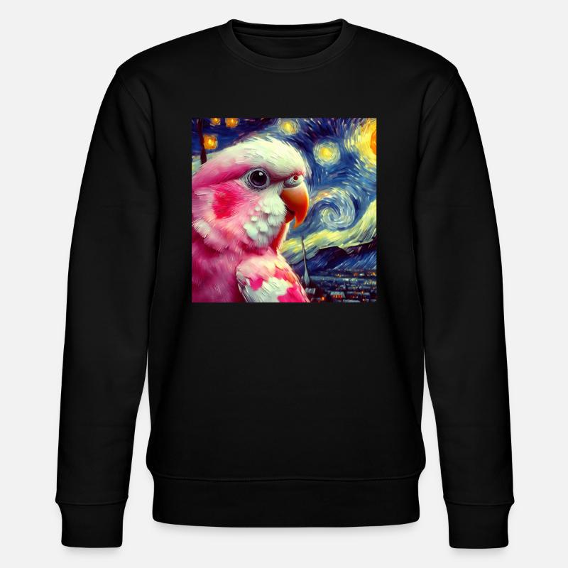Bourkesittich Starry Night - Stanley/Stella Unisex Bio-Sweatshirt CHANGER  - Schwarz